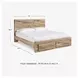 Hyanna Tan King Storage Platform Bed