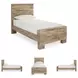 Hyanna Tan Brown Twin Panel Bed