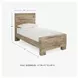Hyanna Tan Brown Twin Panel Bed