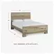 Hyanna Tan Brown Full Panel Bed