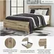 Hyanna Tan Brown Full Panel Bed