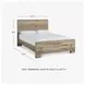 Hyanna Tan Queen Panel Bed