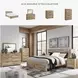 Hyanna Tan Queen Storage Platform Bed
