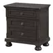 B01061 Gray 4 Drawer Nightstand with USB Charging