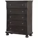 B01061 Gray 5 Drawer Chest