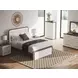Mazilar White and Brown 6 Drawer Dresser with Rectangular Mirror