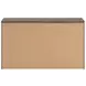 Mazilar Dark Brown and Matte White 6 Drawer Dresser