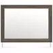 Mazilar Dark Brown Rectangular Dresser Mirror