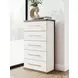 Mazilar Brown and White 5 Drawer Chest