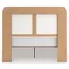 Mazilar White and Brown Queen Upholstered Bed with LED