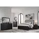 Raechalla Matte Black 2 Drawer Nightstand