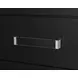 Raechalla Matte Black 5 Drawer Chest