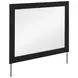 Raechalla Matte Black Rectangular Dresser Mirror