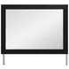 Raechalla Matte Black Rectangular Dresser Mirror
