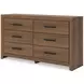Jonnifer Auburn 6 Drawer Dresser