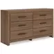 Jonnifer Auburn 6 Drawer Dresser