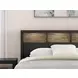 Jonnifer Warm Gray and Matte Black Queen Bookcase Headboard with LED