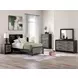 Jonnifer Black and Gray Twin Panel Bookcase Bed