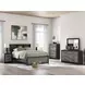 Jonnifer Matte Black and Warm Gray 6 Drawer Dresser