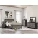 Jonnifer Matte Black and Warm Gray 6 Drawer Dresser