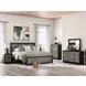 Jonnifer Black and Gray King Panel Bed