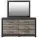 Jonnifer Black and Gray Panel Bookcase Bedroom Set