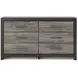 Jonnifer Black and Gray Panel Bookcase Bedroom Set