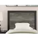 Jonnifer Black and Gray Twin Panel Bed
