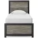Jonnifer Black and Gray Youth Panel Bedroom Set