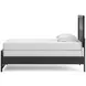 Jonnifer Black and Gray Twin Panel Bed