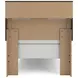 Jonnifer Black and Gray Twin Panel Bookcase Bed