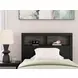 Jonnifer Black and Gray Twin Panel Bookcase Bed