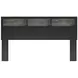 Jonnifer Warm Gray and Matte Black King Bookcase Headboard