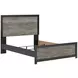 Jonnifer Black and Gray Panel Bedroom Set