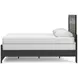 Jonnifer Black and Gray Queen Panel Bed