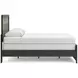 Jonnifer Black and Gray Queen Panel Bed