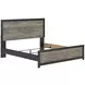 Jonnifer Black and Gray King Panel Bed