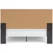 Jonnifer Black and Gray King Panel Bed