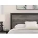 Jonnifer Black and Gray King Panel Bed