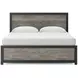 Jonnifer Black and Gray King Panel Bed