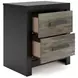 Jonnifer Black and Gray Panel Bookcase Bedroom Set