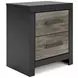 Jonnifer Black and Gray Panel Bookcase Bedroom Set