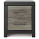 Jonnifer Black and Gray Panel Bookcase Bedroom Set