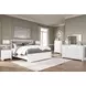 Raechalla Matte White Rectangular Dresser Mirror