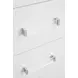 Raechalla White 6 Drawer Dresser and Rectangular Mirror