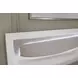 Raechalla White and Gray King Upholstered Panel Headboard and LED