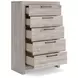 Jonnifer Light Gray 5 Drawer Chest