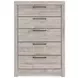 Jonnifer Light Gray 5 Drawer Chest