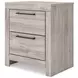 Jonnifer Gray 2 Drawer Nightstand