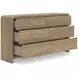 Dovander Warm Natural Brown Youth Panel Bedroom Set